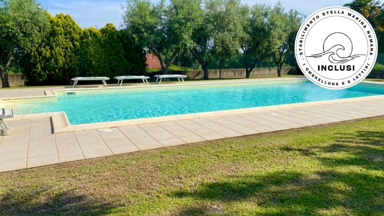 Viva3 - Numana, Ampio Trilocale In Villa Con Piscina エクステリア 写真